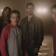 Meagan Tandy (left), Dylan Sprayberry, Tyler Hoechlin, Dylan O'Brien